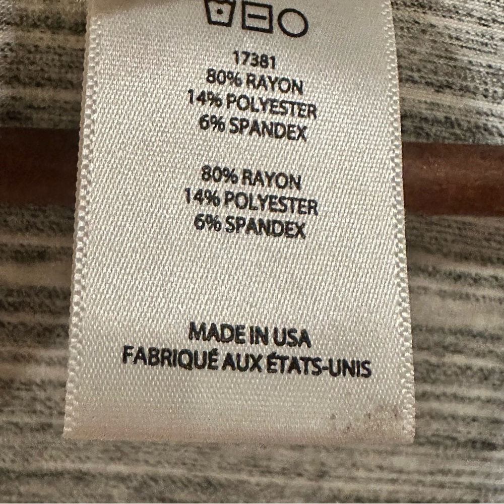 Dolan Racerback Swing Tank Relaxed Fit  Gray And White Women’s Size XS - Picture 6 of 7